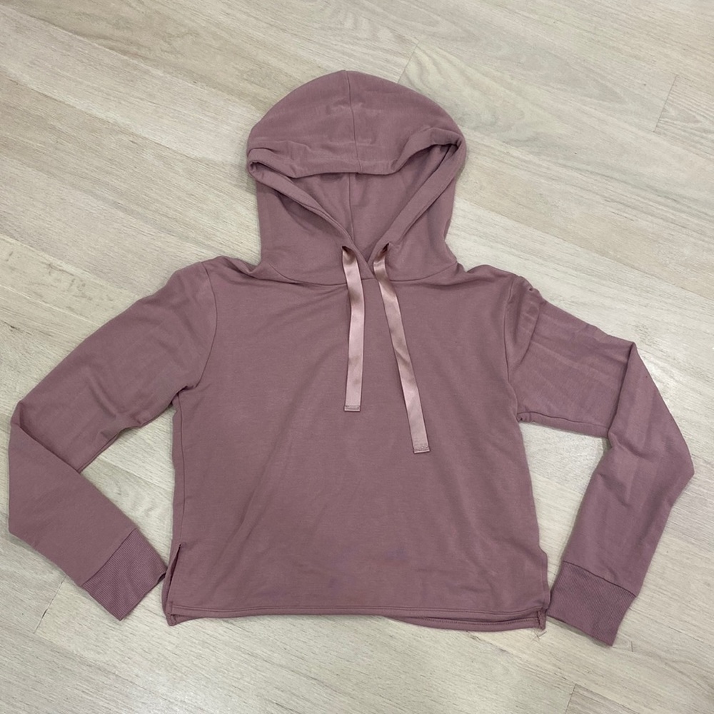 Garage Cropped Ribbon Hoodie - XS